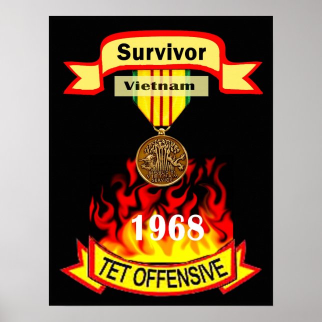 Vietnam Tet Offensive Survivor Poster (Vorne)