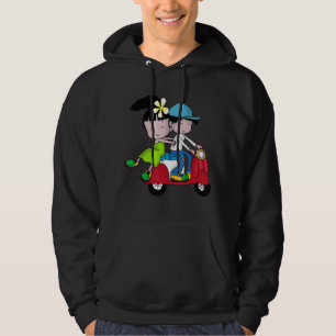 Vietnam Thailand Scooter Moped Pair Hoodie