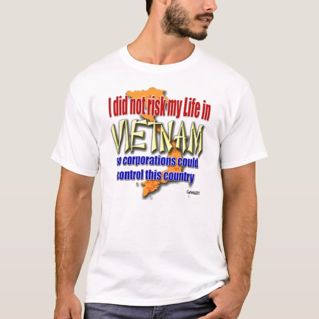 Vietnam-Tierarzt-Protest Wall Street T-Shirt (Vorderseite)