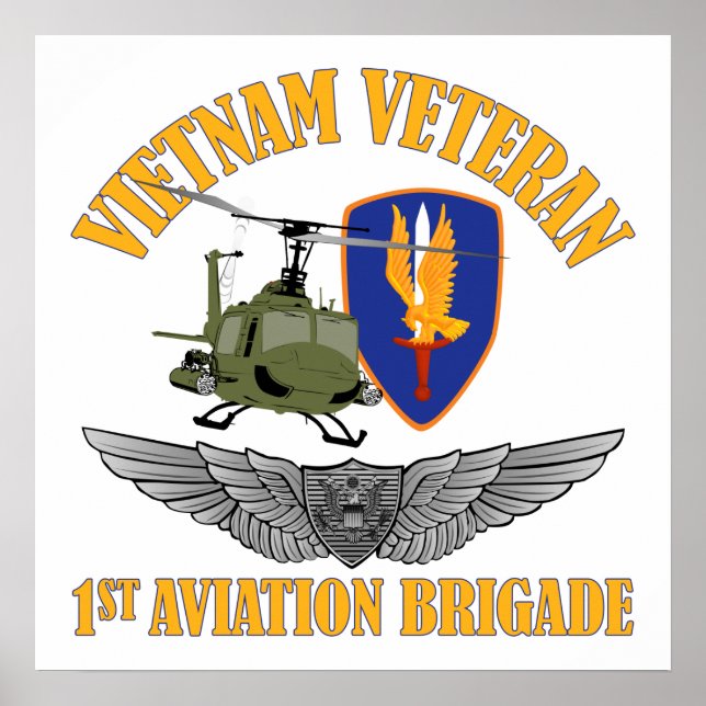 Vietnam Veteran Aircrew Wings Poster (Vorne)