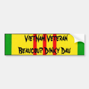 Vietnam-Veteran Beaucoup Dinky Dau Autoaufkleber
