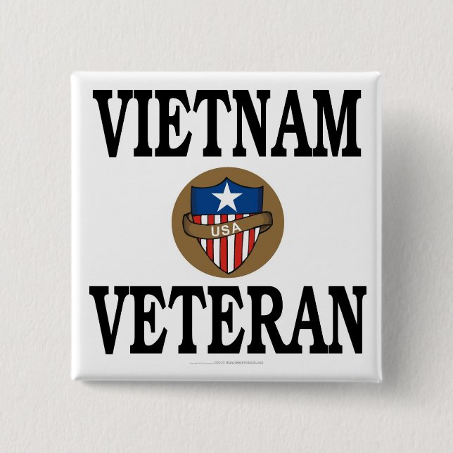 Vietnam-Veteran Button (Vorderseite)