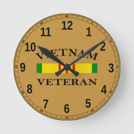 Vietnam Veteran Clock Runde Wanduhr