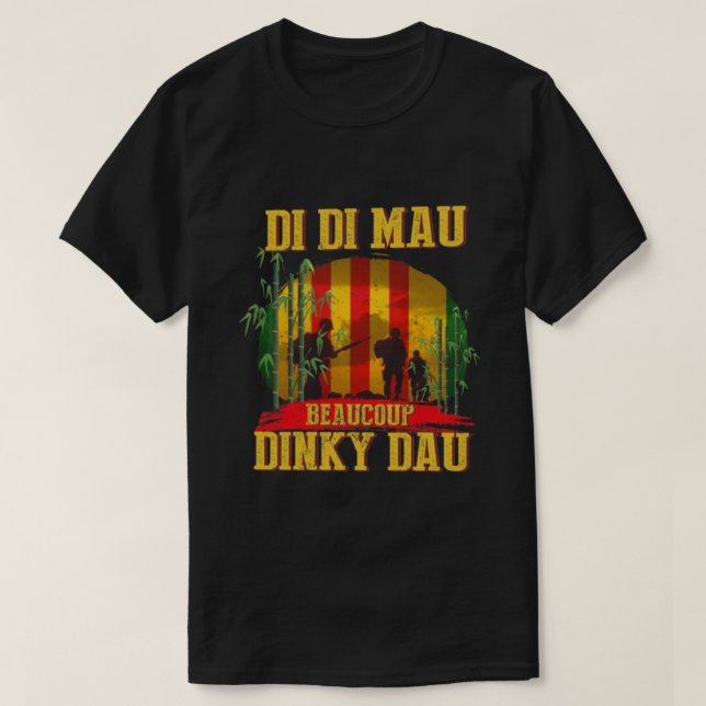 VIETNAM VETERAN DI MAU T-Shirt (Design vorne)