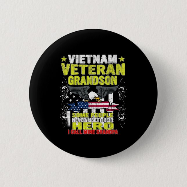 Vietnam Veteran Enkel Button (Vorderseite)