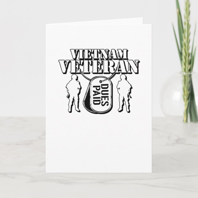 Vietnam-Veteran - Gebühren gezahlt für Karte (Vorderseite)