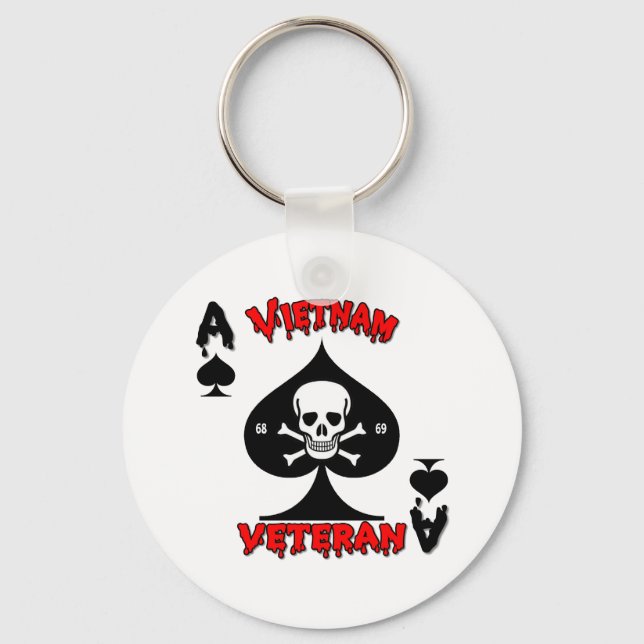 Vietnam Veteran Geschenke 68-69 Schlüsselanhänger (Vorderseite)