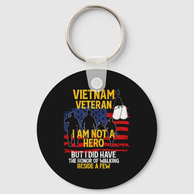 Vietnam Veteran, ich bin kein Held, Veteran Schlüsselanhänger (Vorderseite)