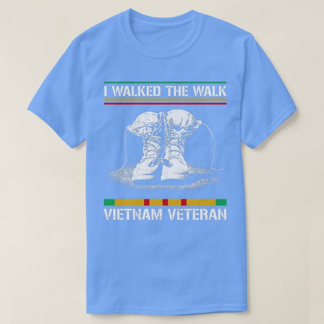 Vietnam Veteran ich ging den Walk VietNam Veteran T-Shirt (Design vorne)