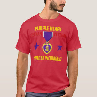 Vietnam-Veteran mit Purple Heart T-Shirt