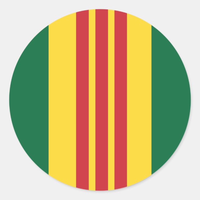 Vietnam Veteran Runder Aufkleber (Vorderseite)