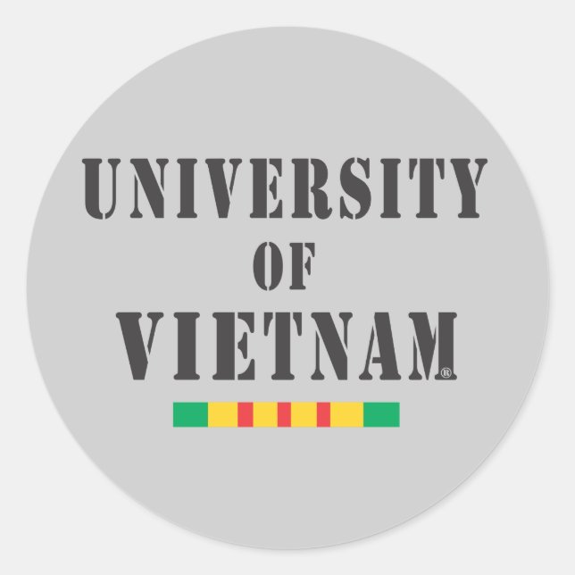 Vietnam Veteran-Schablonenaufkleber Runder Aufkleber (Vorderseite)