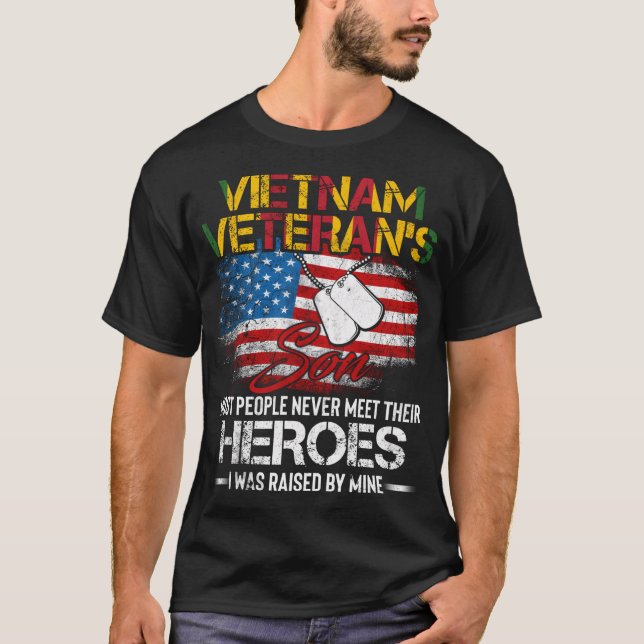 Vietnam Veteran Son T Vietnam Vet T-Shirt (Vorderseite)