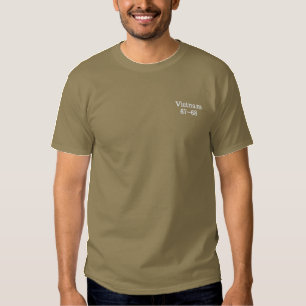 Vietnam-Veteran stickte 67-68 Besticktes T-Shirt