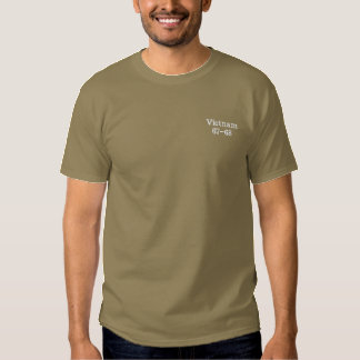Vietnam-Veteran stickte 67-68 Besticktes T-Shirt