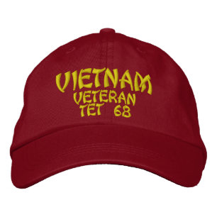 VIETNAM VETERAN TET 68 BESTICKTE KAPPE
