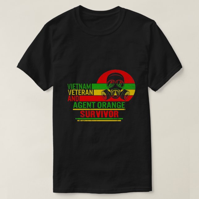 Vietnam Veteran und Orange Agent Survivor T-Shirt (Design vorne)