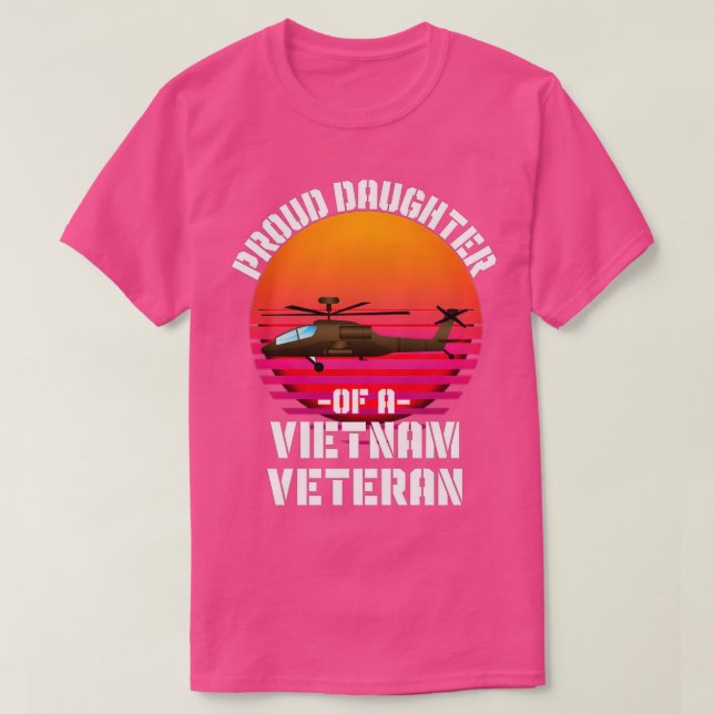 Vietnam Veteran US Patriot Familiengeschenk Proud  T-Shirt (Design vorne)