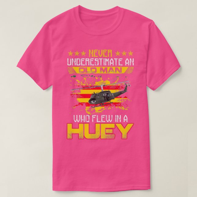 Vietnam Veteran Vet Äh1 Huey Helicopter 1 T-Shirt (Design vorne)
