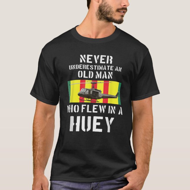 Vietnam Veteran Vet Äm-1 Huey Helicopter  T-Shirt (Vorderseite)