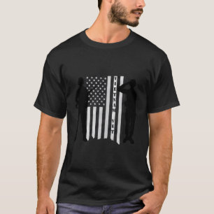Vietnam - Veteran-Vietnam - Schwarz-weiße Flagge T-Shirt