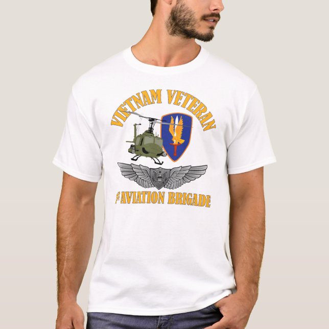 Vietnam-Veteranen-Flugzeugbesatzungs-Flügel T-Shirt (Vorderseite)
