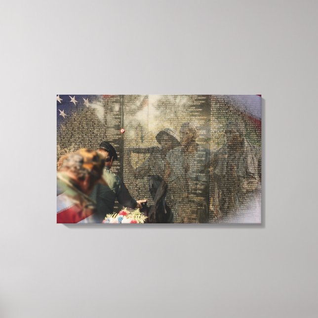 Vietnam Veteranen Leinwanddruck (Vorderseite)