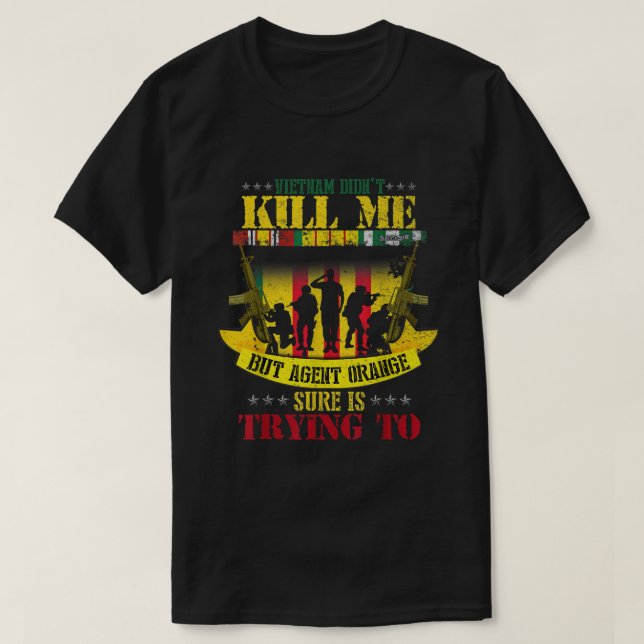 Vietnam Veterans Day Orange Agent Victims Remüden T-Shirt (Design vorne)