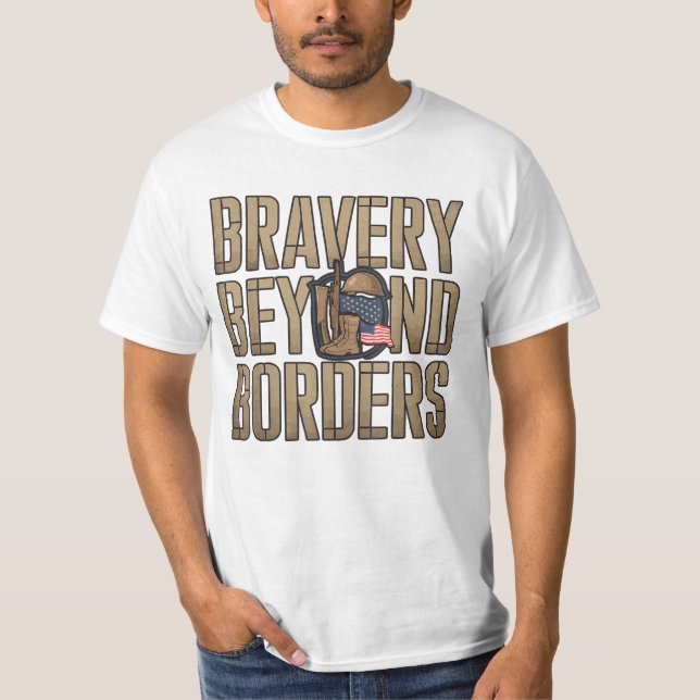 Vietnam Veterans Day Patriotic USA Flag T-Shirt (Vorderseite)