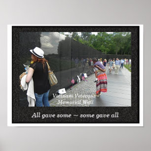 Vietnam Veterans Memorial Wall _ Art Print Poster