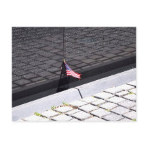 Vietnam Veterans Memorial Wall mit amerikanischer 