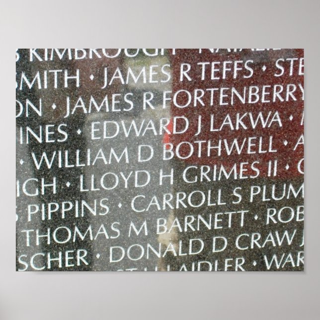 Vietnam Veterans Memorial Wall Poster (Vorne)