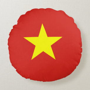 Vietnam (Vietnamesisch) Flagge Rundes Kissen