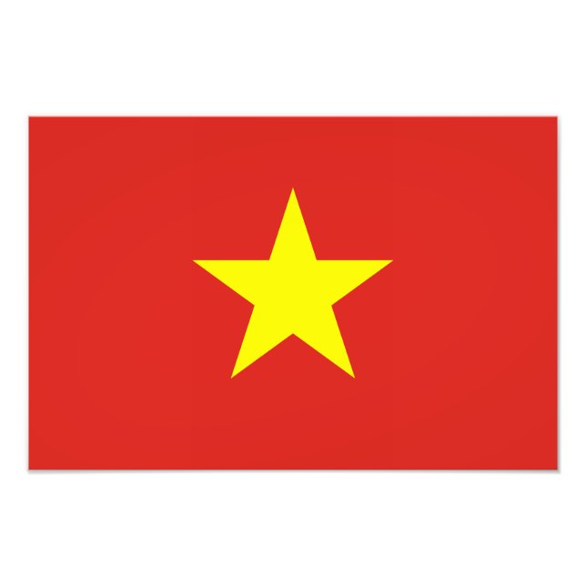 Vietnam - vietnamesische Flagge Fotodruck (Vorne)