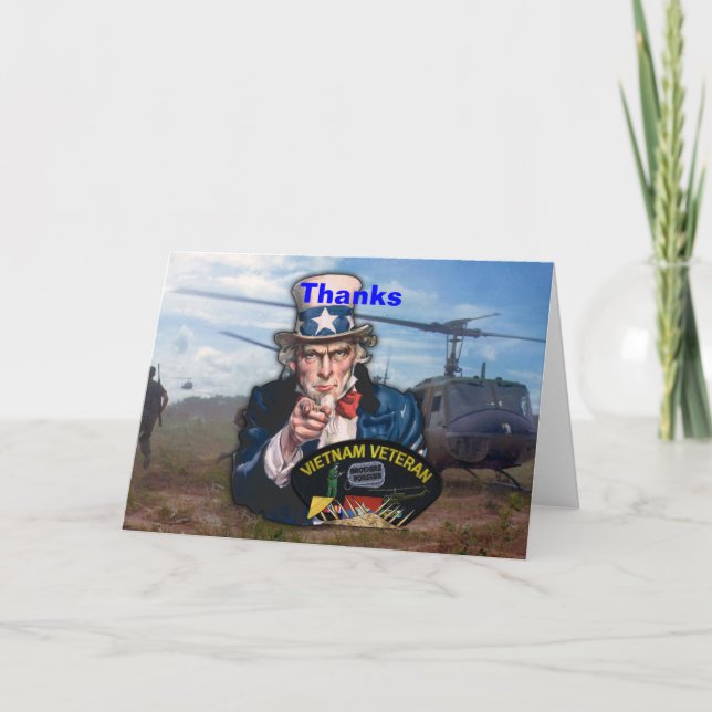 Vietnam war veterans dankeskarte (Vorderseite)
