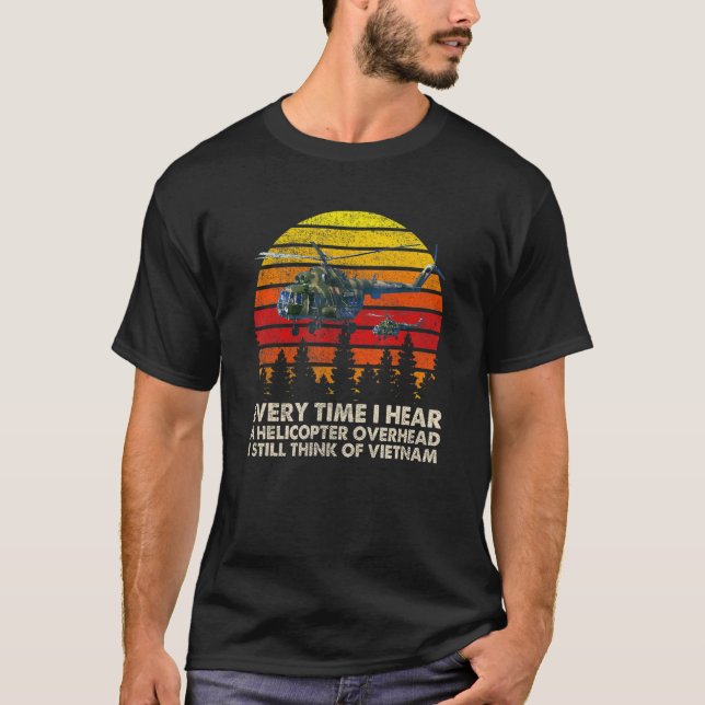 Vietnam War Veterans I Still Think Of Vietnam Memo T-Shirt (Vorderseite)