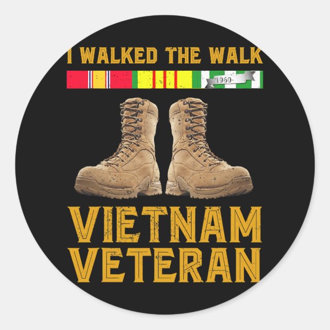 Vietnam War Vietnam Veteran Us Veterans Day 185 Runder Aufkleber (Vorderseite)