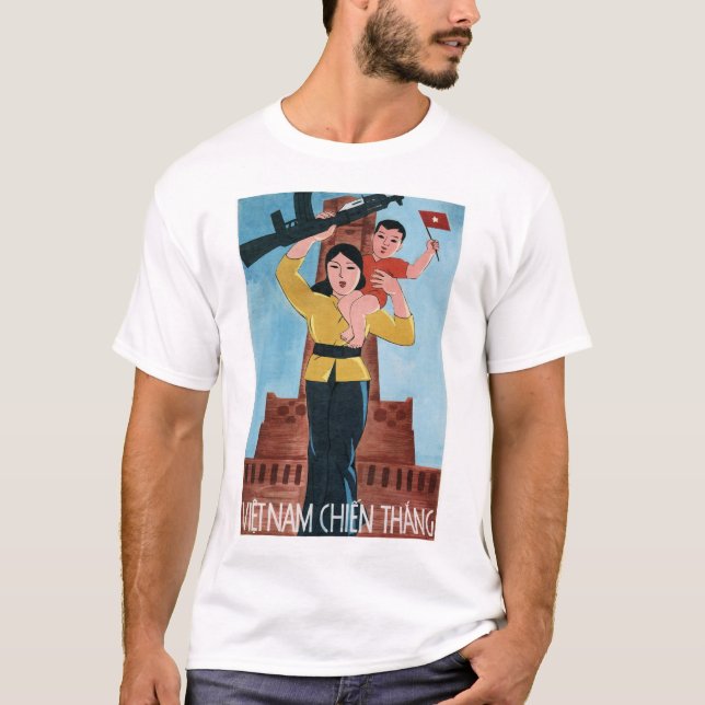 VIETNAM WINS! Amerikanische Vietnamkriegspropagand T-Shirt (Vorderseite)