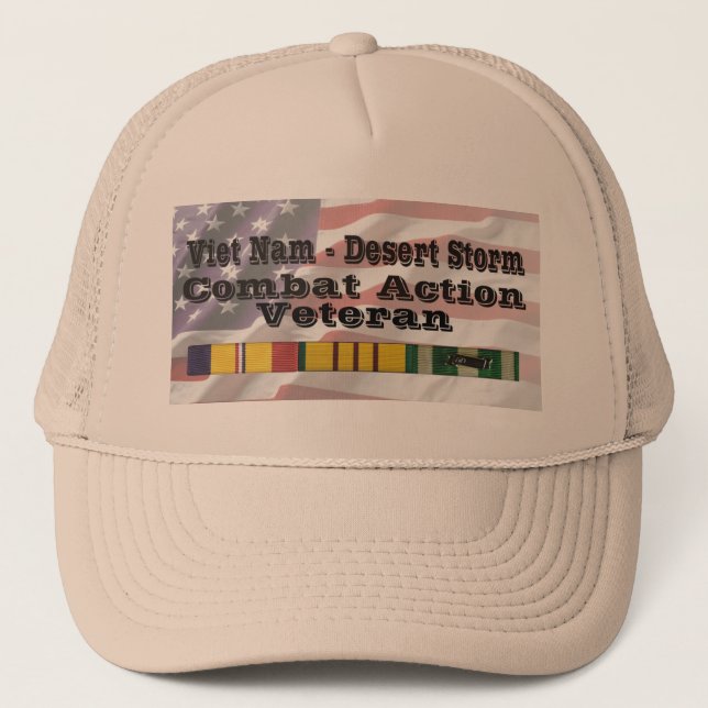 Vietnam - Wüstensturm-Kampf-Aktions-Tierarzt Truckerkappe (Vorderseite)