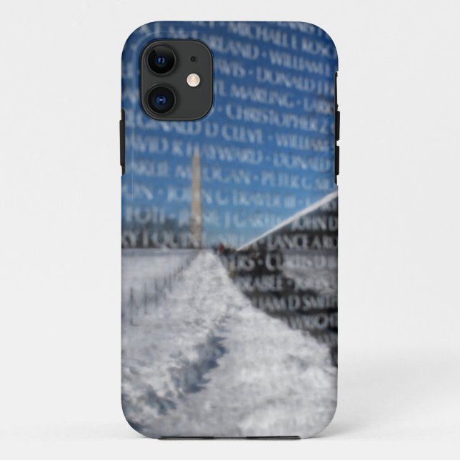 Vietnamerinnerungswand während des Winters Case-Mate iPhone Hülle (Rückseite)