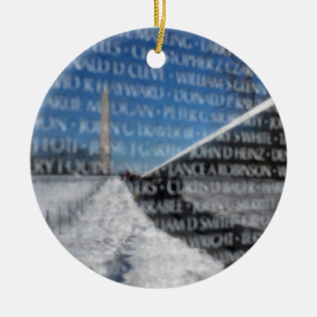 Vietnamerinnerungswand während des Winters Keramikornament (Vorne)