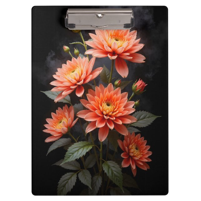 Vietnamese Chrysanthemum on the Moon Klemmbrett (Vorderseite)