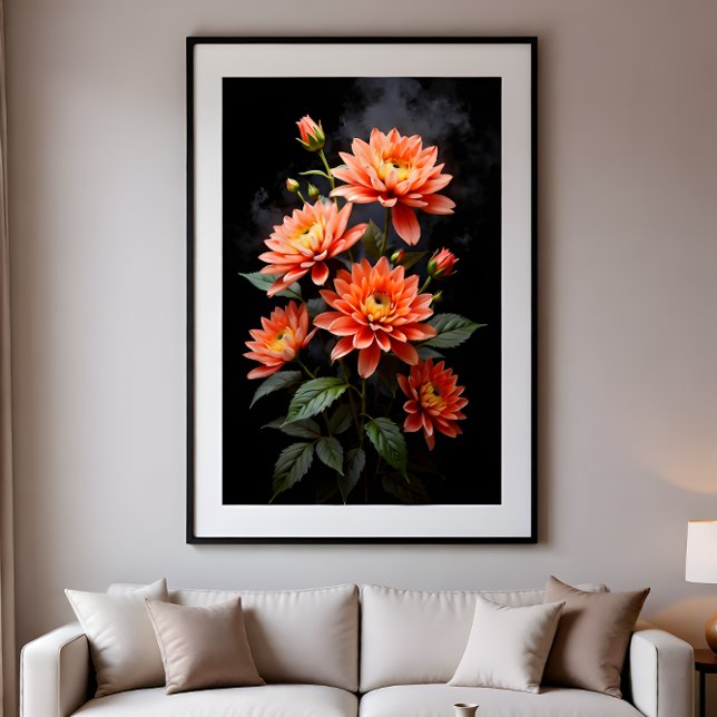 Vietnamese Chrysanthemum on the Moon Poster (Von Creator hochgeladen)