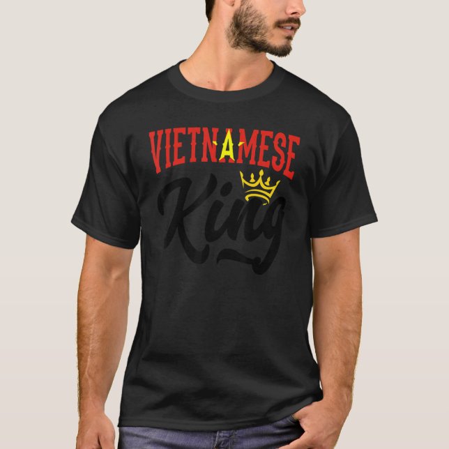 Vietnamese King Vietnam Vietnamese Vietnam Flag T-Shirt (Vorderseite)