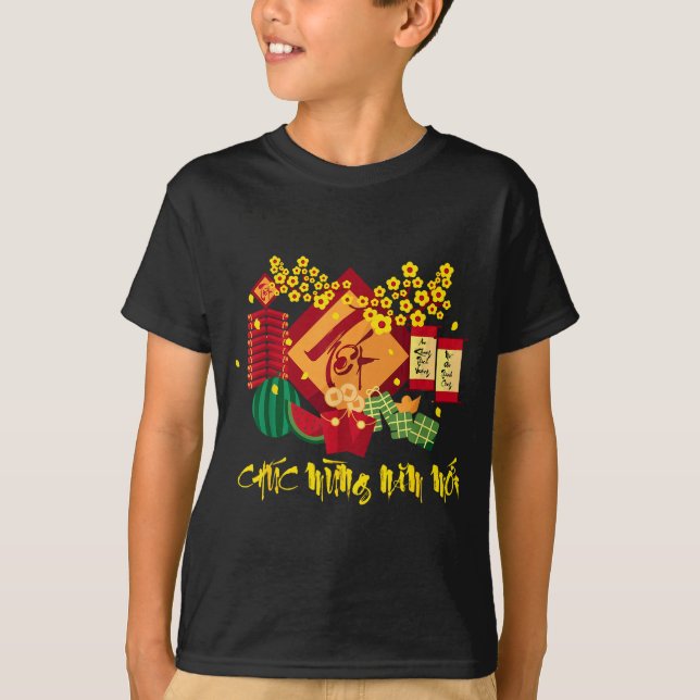 Vietnamese Lunar New Year 2026 Tet Viet Chuc Mung  T-Shirt (Vorderseite)