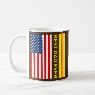 Vietnamese VNCH Flag Viet Nam Cong Hoa Best Dad Kaffeetasse