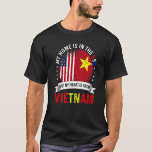 Vietnamesisch Amerikanisch Patriot Heart ist aus V T-Shirt