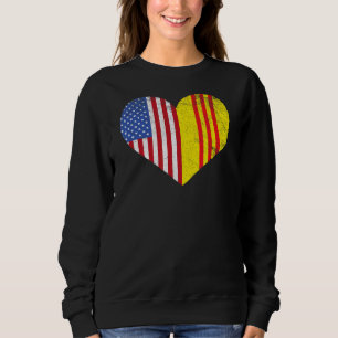 Vietnamesisch-Amerikanische Flagge USA Südvietnam Sweatshirt