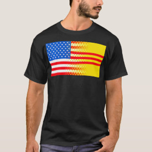 Vietnamesisch-amerikanisches Südvietnam-Flagge-Ges T-Shirt