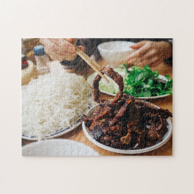 Vietnamesisch Bun Cha Grilled Pork Noodles Foods (Horizontal)